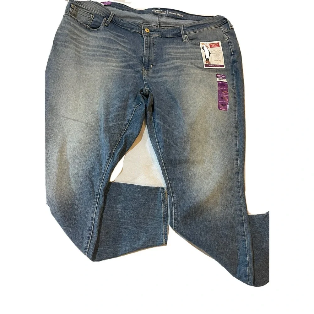 Signature by Levi Strauss &‎ Co. Sz 28 M  Plus Modern Skinny Jean Simply Stretch